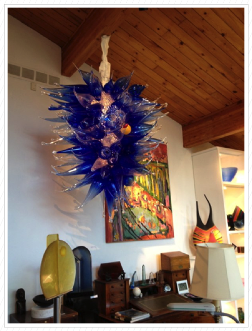 Blue Dragonfly Chandelier 
2012
Soda Lime Glass (Hot and Cold Worked)
7 x 6 x 6 ft. (approx.)
$20,000